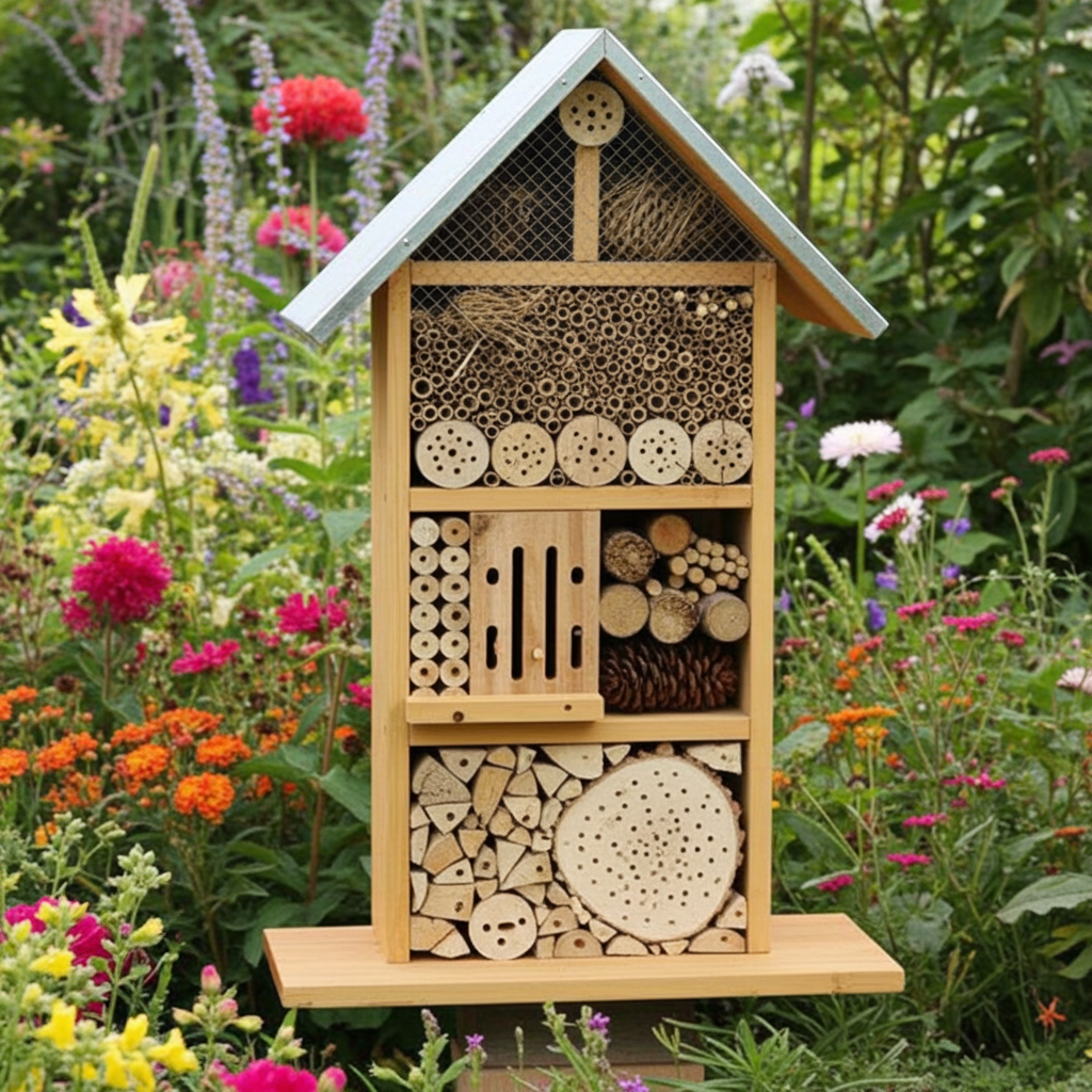 Insektenhaus Groß - Bienenhaus XXL für Wildbienen und Insekten