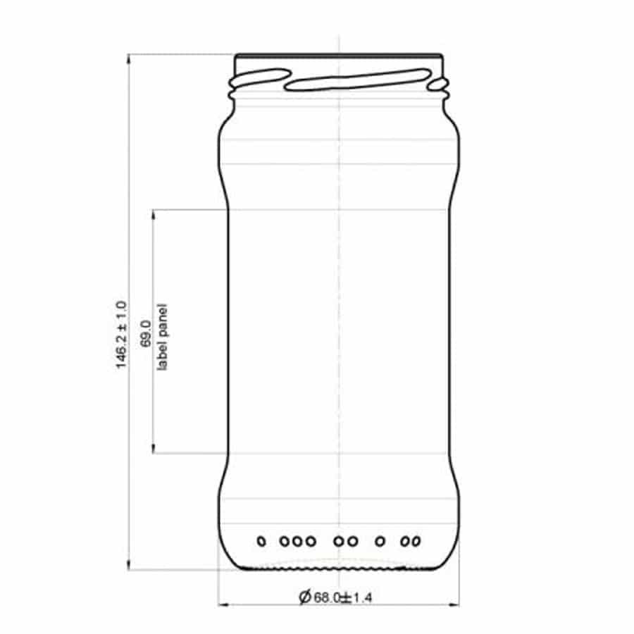 Glazen Bobine 370 ml - per tray van 20 stuks kopen? - Lekkerhoning.nl
