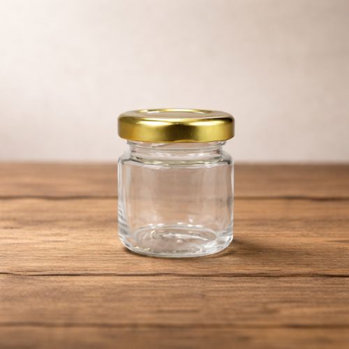 Glazen pot rond 30 ml - per tray van 48 stuks