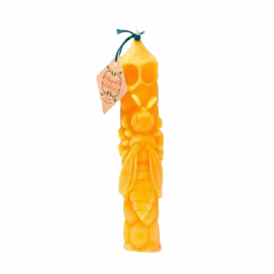 Koninginnebij kaars van 100% NATUURZUIVERE BIJENWAS - Bestel bij Lekkerhoning.nl