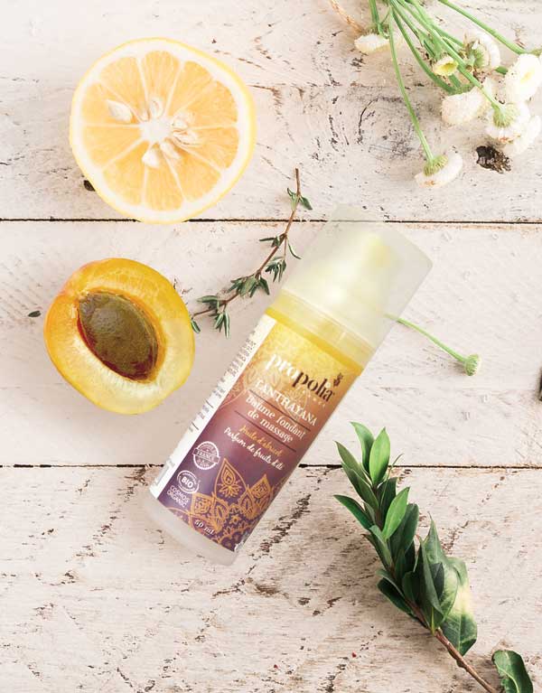 Massagebalsem Fruity www.lekkerhoning.nl