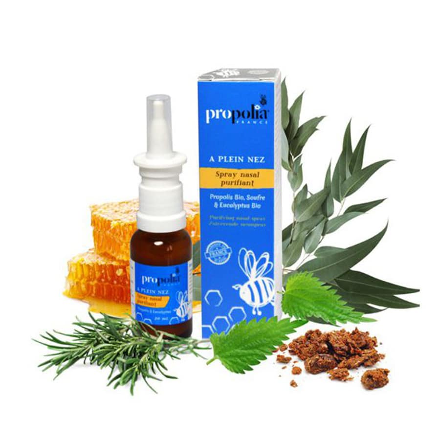 Reinigende propolis neusspray - spray voor het hele gezin - www.lekkerhoning.nl