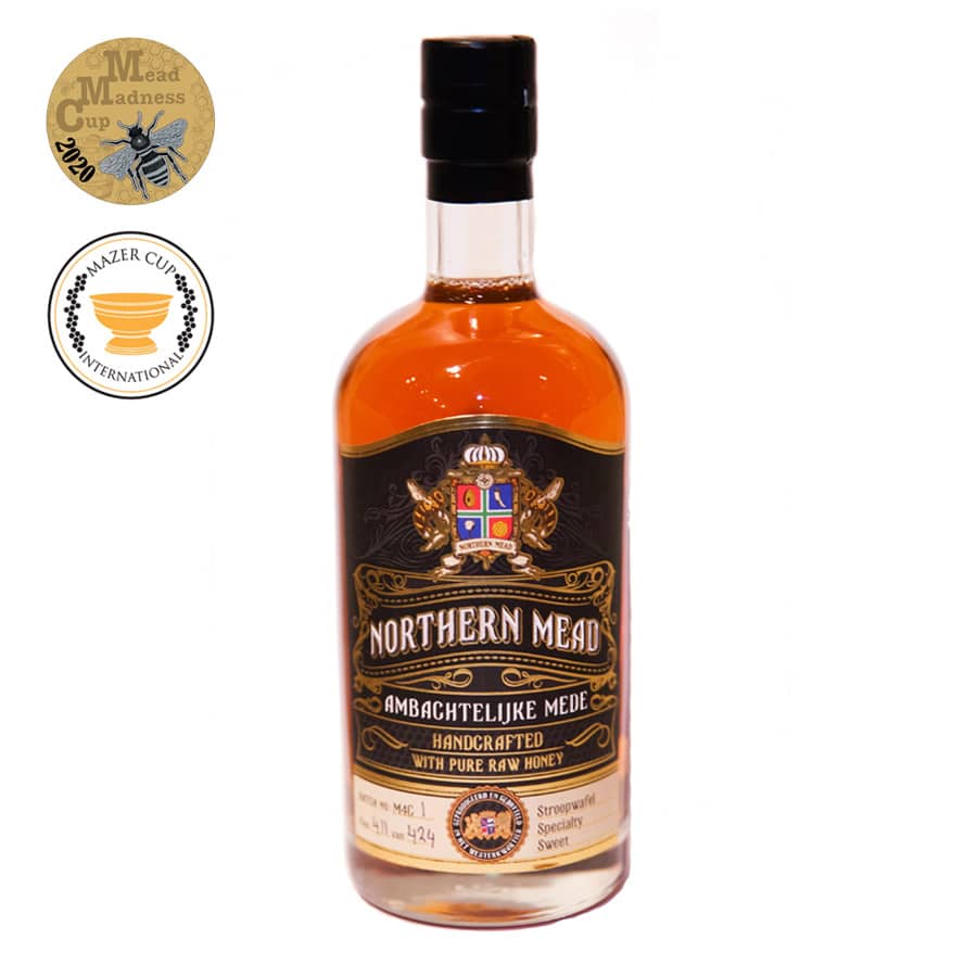 Stroopwafel mede- beste en lekkerste honingwijn kopen bij Lekkerhoning.nl