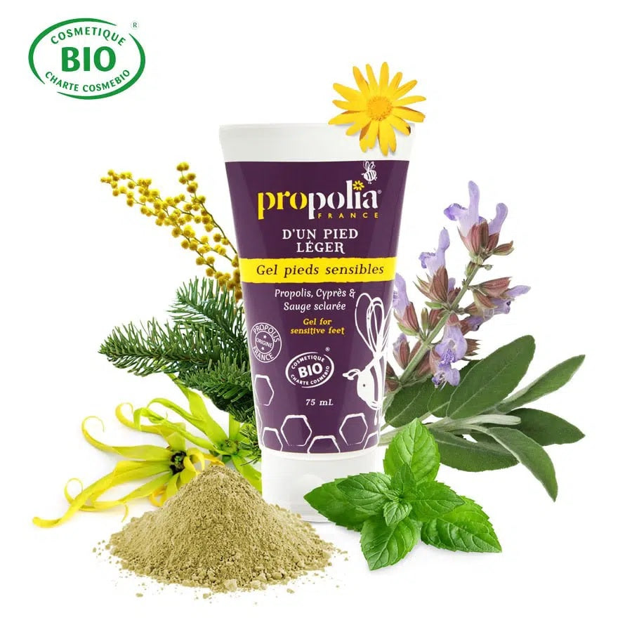 PROPOLIS GEL VOOR GEVOELIGE VOETEN - LEKKERHONING.NL