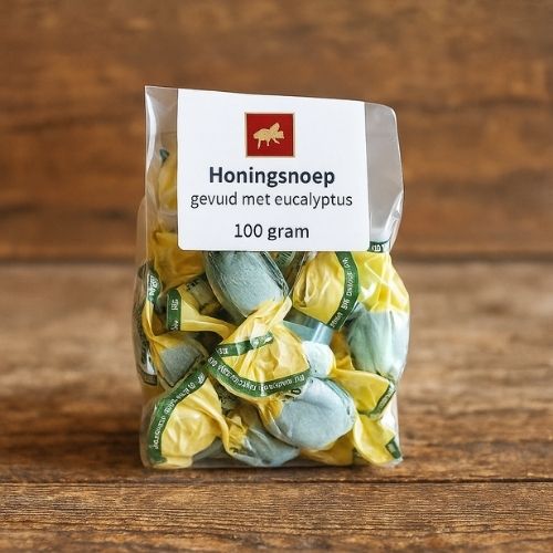 honingsnoep gevuld met eucalyptus