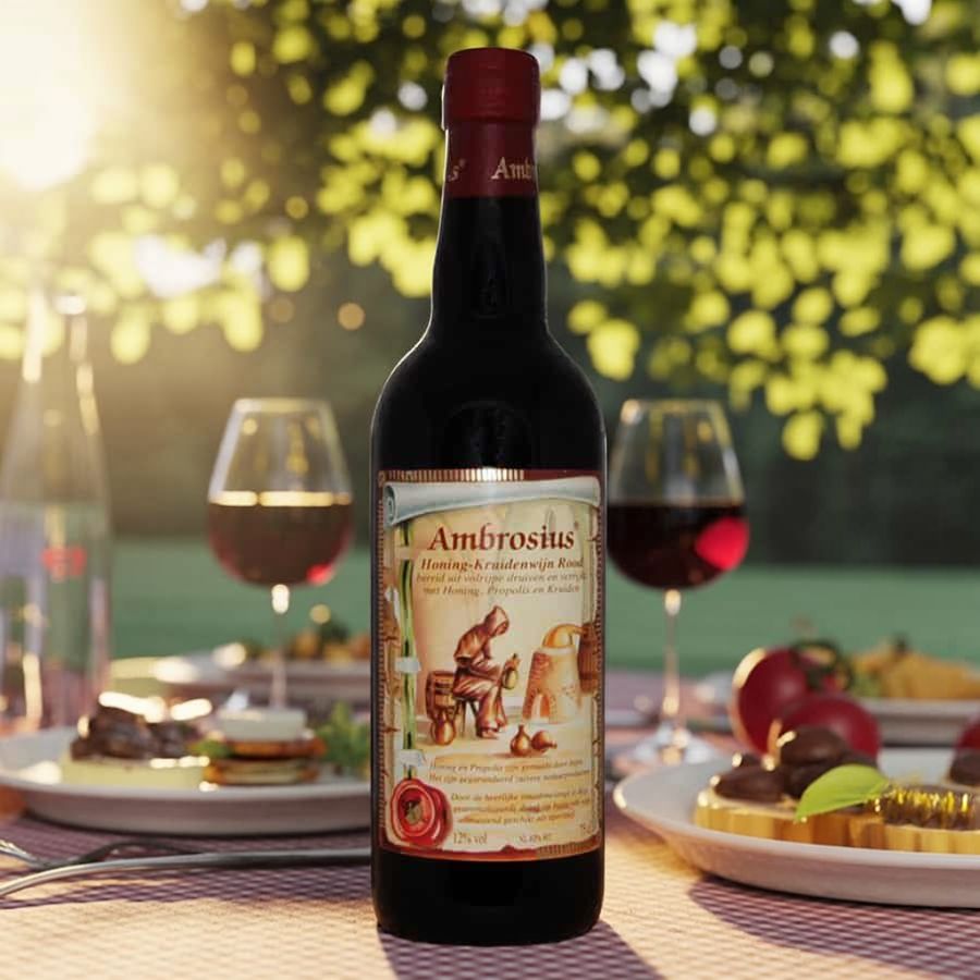 Honigwein rot - Ambrosia Honig Kräuterwein