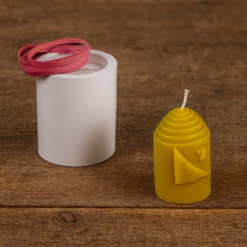 kaarsmal omgevouwen blad laag