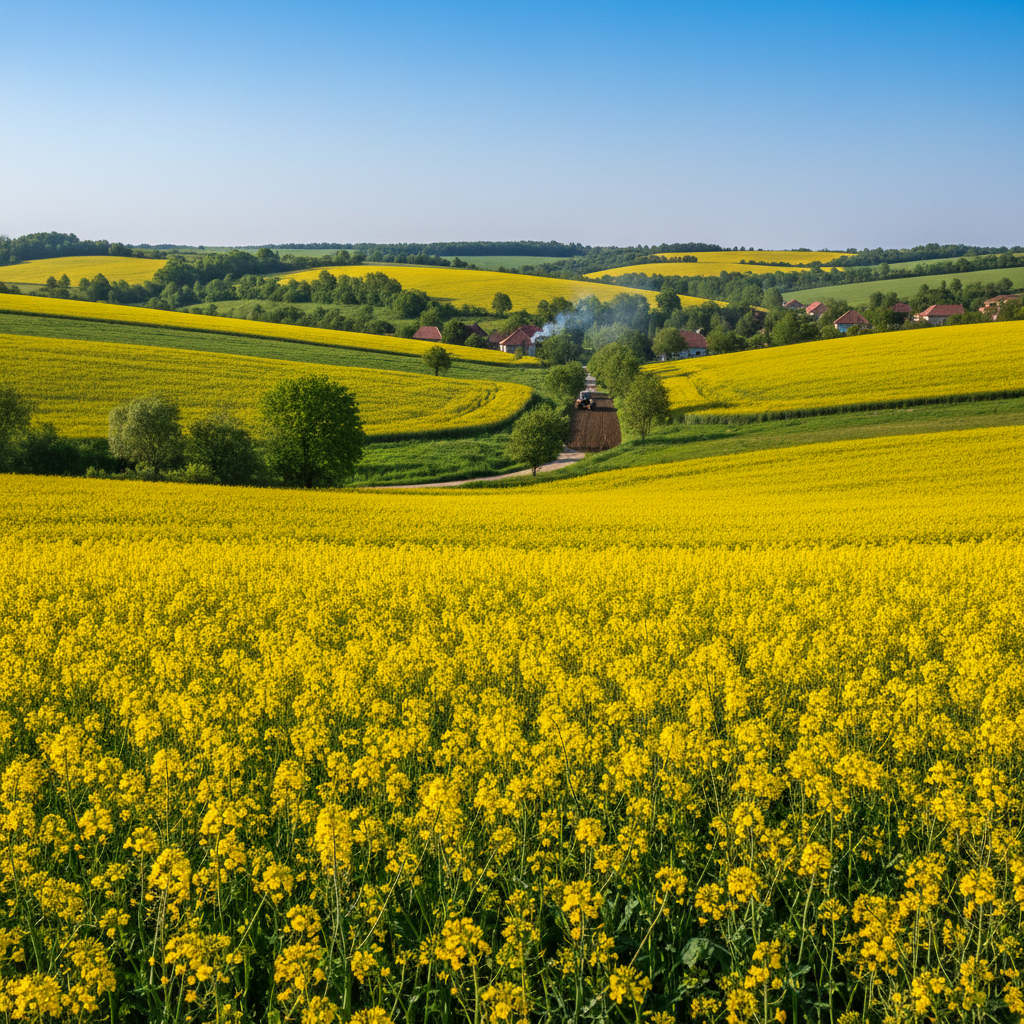 Koolzaad planten in roemanie format 1:1