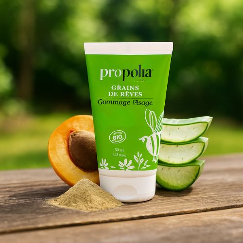 scrub propolis-abrikoos beste biologische product - Lekkerhoning.nl