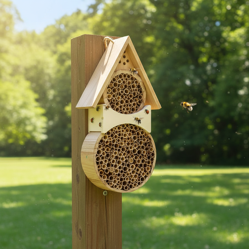 Bienen- und Insektenhaus Emma – Natürlicher Nistplatz für Wildbienen