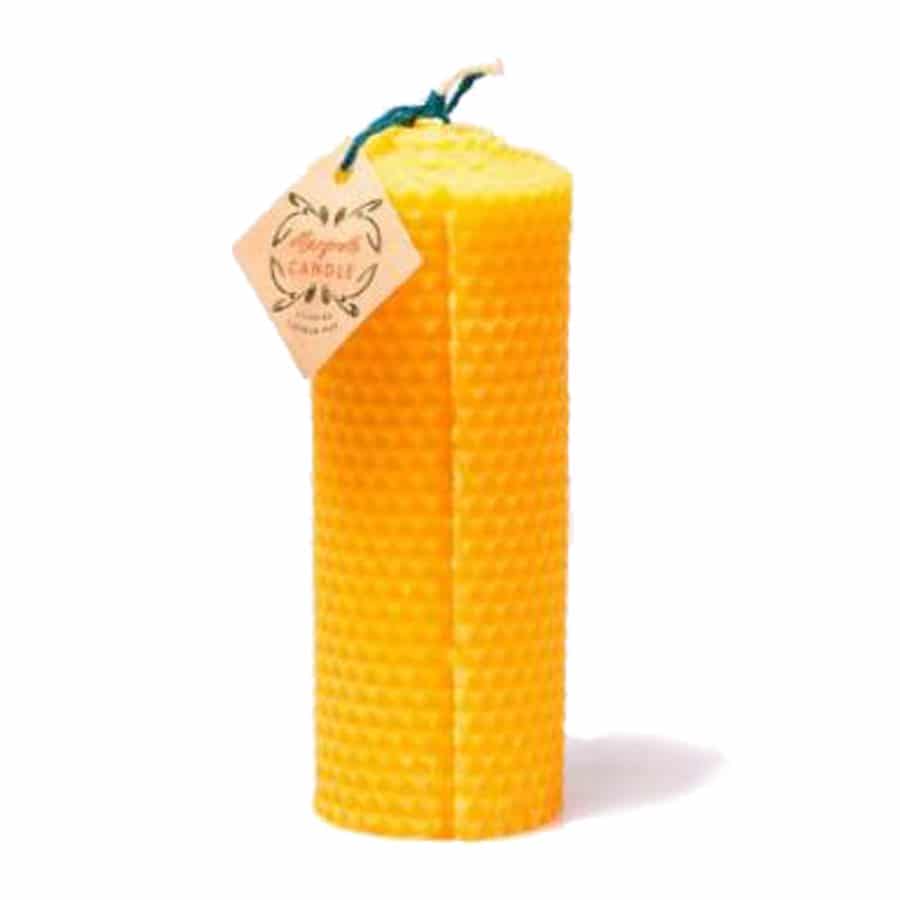 Gegoten raatkaars groot van 100% NATUURZUIVERE BIJENWAS - Bestel bij Lekkerhoning.nl