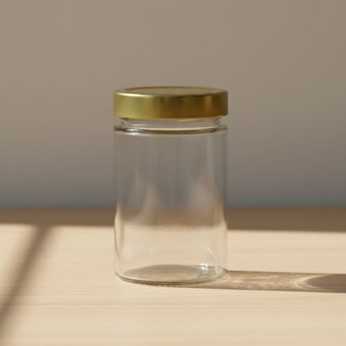 Glazen pot rond 335 ml - per tray van 20 stuks - Premium
