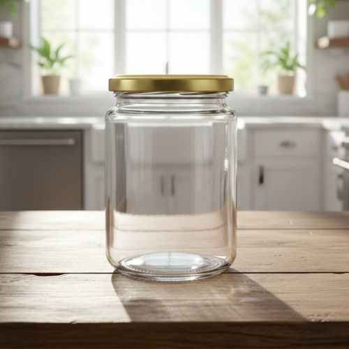 Glazen pot rond 375 ml - per tray van 20 stuks
