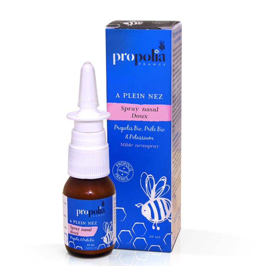 zachte neusspray met propolis - spray voor het hele gezin - www.lekkerhoning.nl