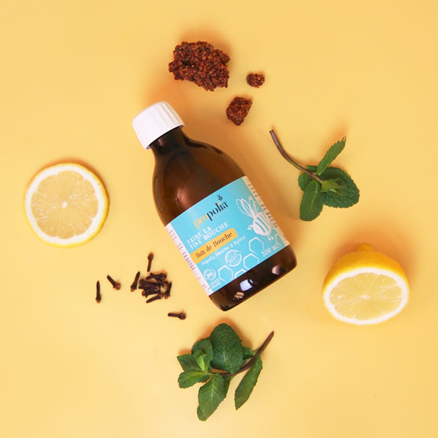 Mondspoeling propolis & munt - Voor een frisse en gezonde mond - Kwaliteit direct van de Imker - Lekkerhoning.nl