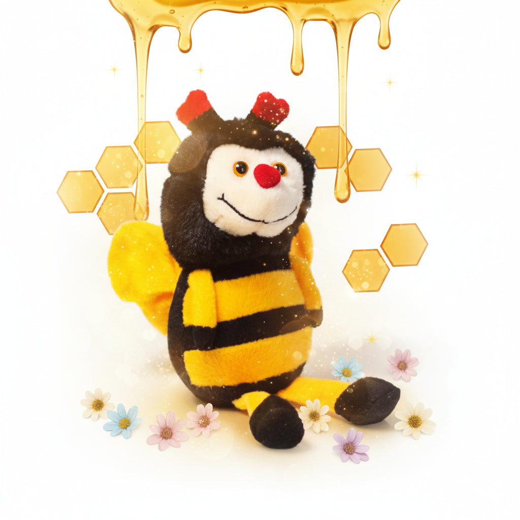 Pluche knuffel bij 15 cm - Speelgoed voor kinderen goede kwaliteit - Lekkerhoning.nl