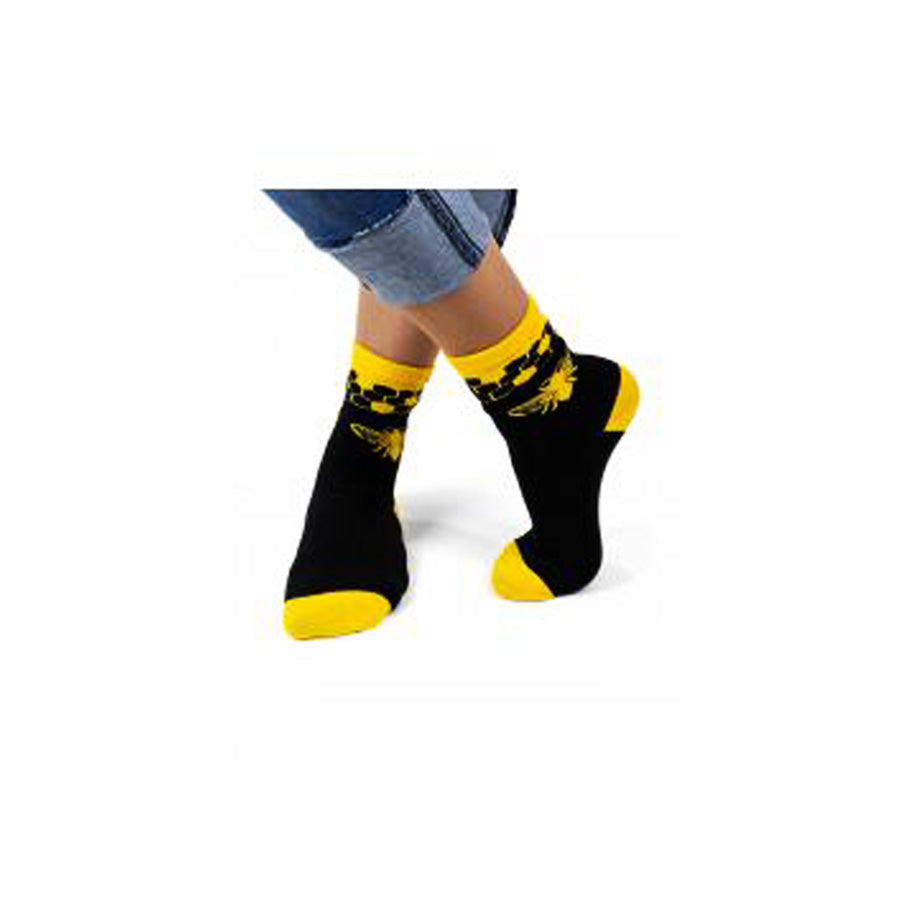 Socken mit Bienenmuster - Hübsche Bienensocken für Damen und Herren