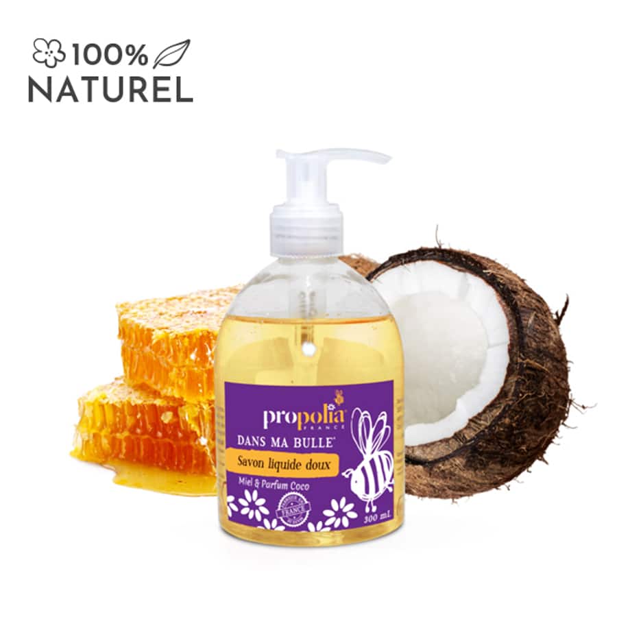 Vloeibare milde handzeep met honing en kokos - Lekkerhoning.nl
