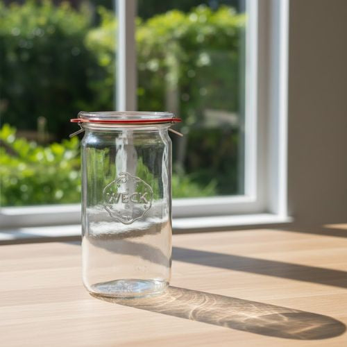 Weckpot 340 ml - per tray van 22 stuks - compleet- Lekkerhoning.nl