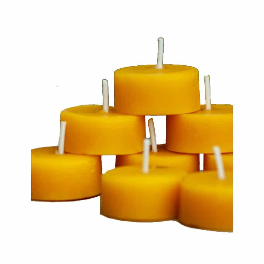 WAXINELICHTJE VAN PURE BIJENWAS - LEKKERHONING.NL