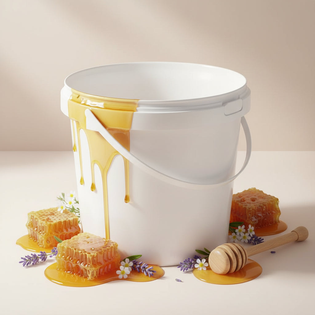 Plastic emmer 15 kilo - Bestellen bij Lekkerhoning.nl